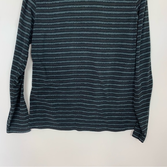 Columbia Black Gray Stripe Half Zip Pullover Sweatshirt Size Medium - Picture 8 of 11